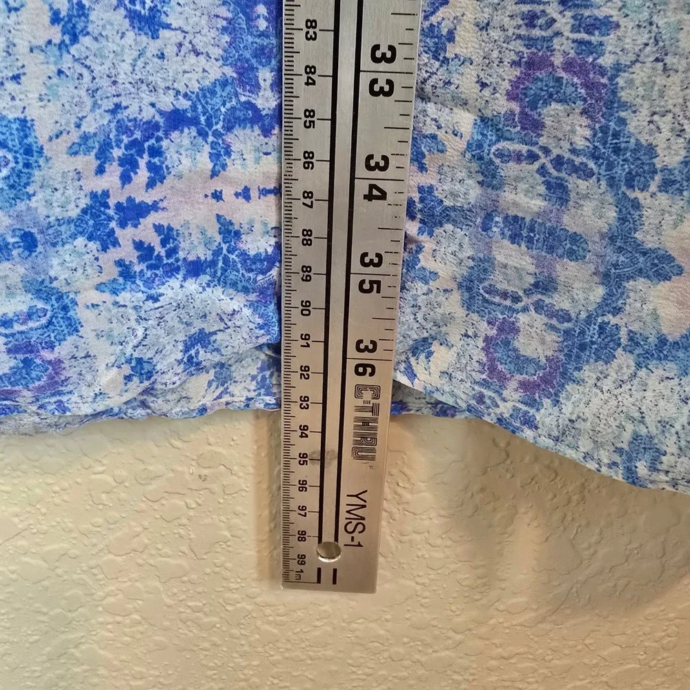 Maeve Anthropologie Waimea Silk Paisley Maxi Skirt Blue Purple Petite Small SP